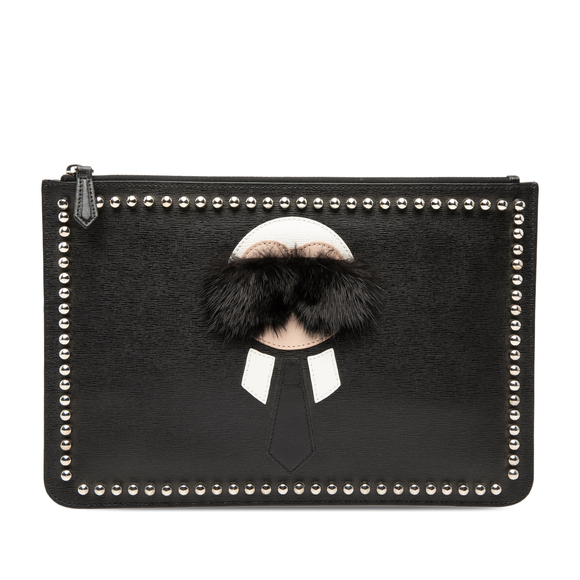 Fendi Handbags - Pre-Loved Fendi Calfskin Karlito Clutch